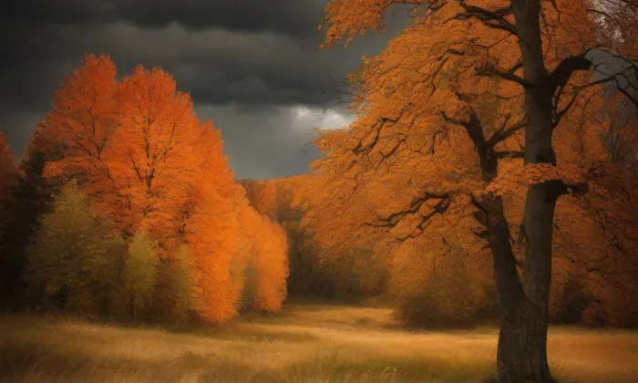 Kostel Narození Panny Marie (Mnichovice) – autumn