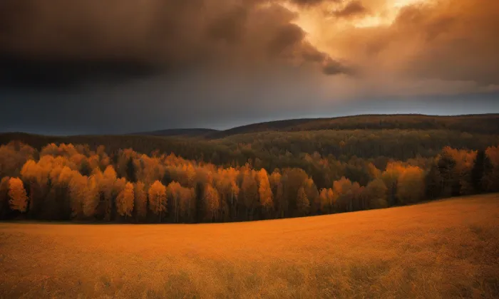 kostel Narození Panny Marie (Nové Město nad Metují) – autumn