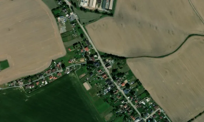 kostel Narození Panny Marie (Opatovec) – letecký pohled