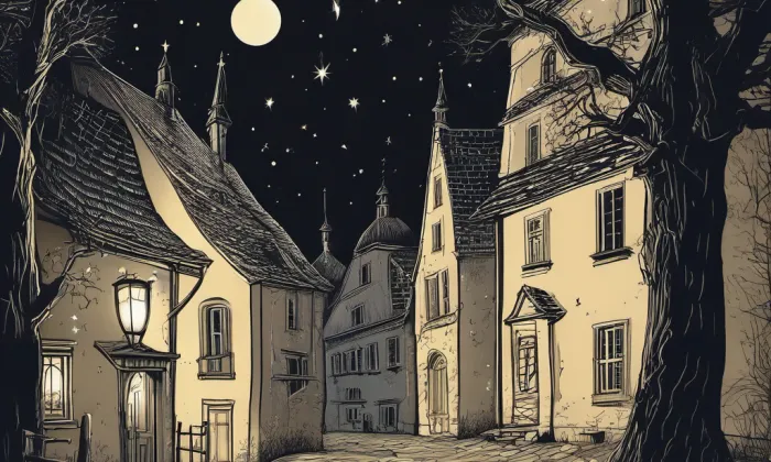 kostel Narození Panny Marie (Pluhův Žďár) – noc