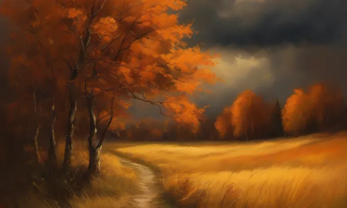 Kostel Narození Panny Marie (Pržno) – autumn