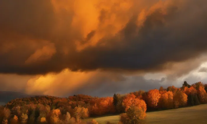 Kostel Narození svatého Jana Křtitele (Proboštov) – autumn