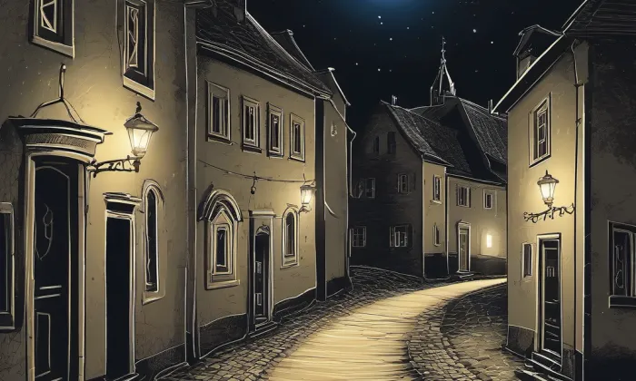 Kostel Navštívení Panny Marie (Rudné) – noc