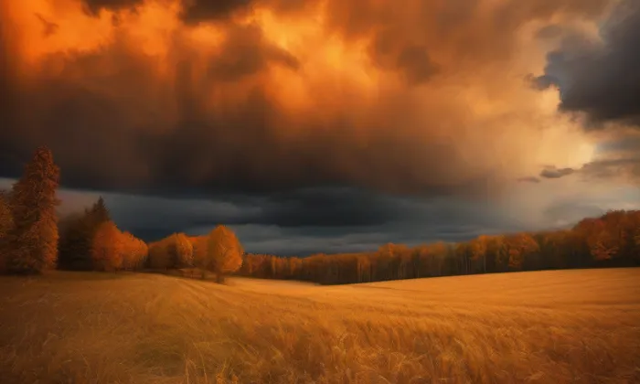 Kostel Navštívení Panny Marie (Velké Poříčí) – autumn