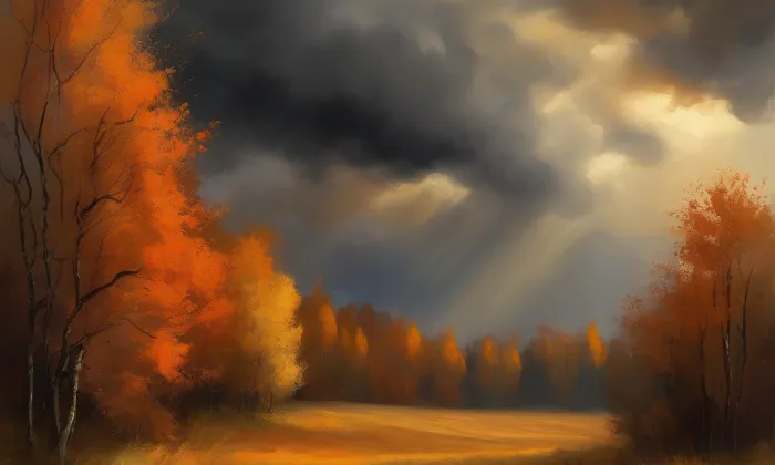 kostel Nejsvětější Trojice (Babice) – autumn
