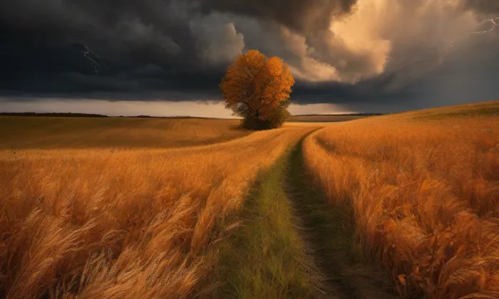kostel Nejsvětější Trojice (Bohuslavice) – autumn