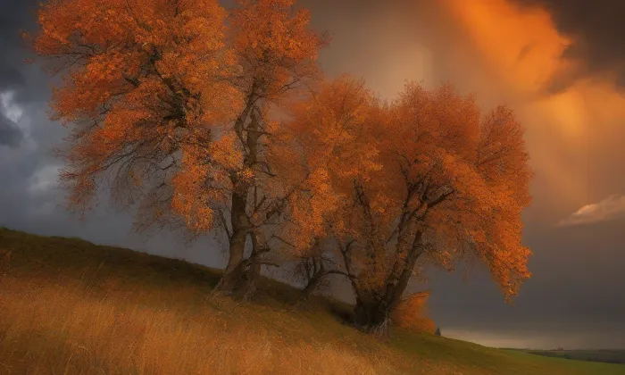 kostel Nejsvětější Trojice (Chrastavec) – autumn