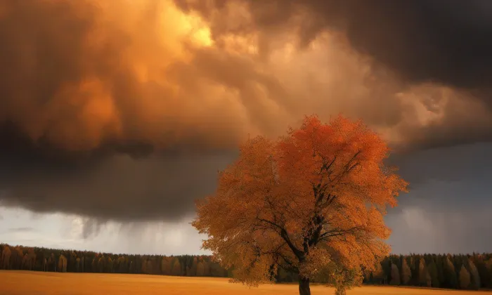 kostel Nejsvětější Trojice (Drnholec) – autumn