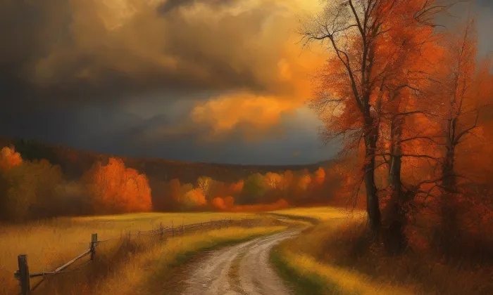 kostel Nejsvětější Trojice (Jenišovice) – autumn