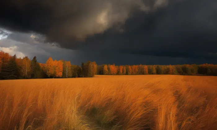 Kostel Nejsvětější Trojice (Kopřivná) – autumn