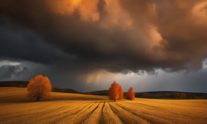Kostel Nejsvětější Trojice (Kuks) – autumn