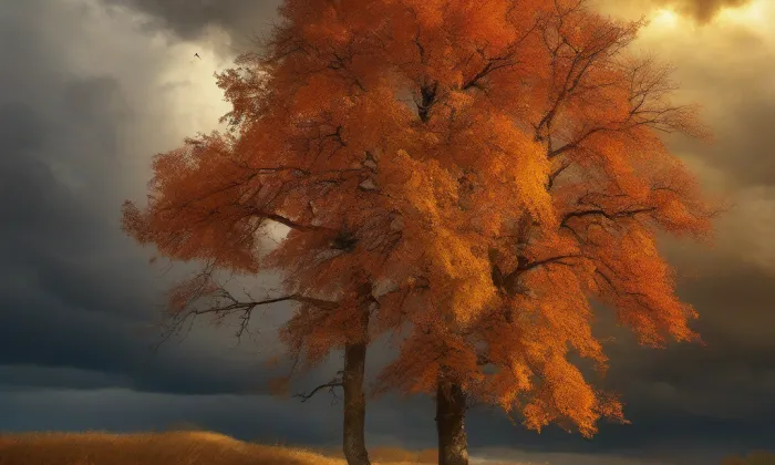 Kostel Nejsvětější Trojice (Litíč) – autumn