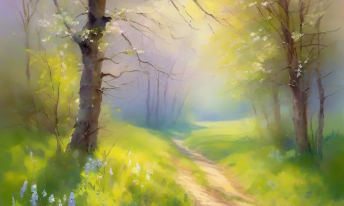 Kostel Nejsvětější Trojice (Mešno) – spring