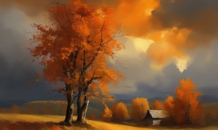 Kostel Nejsvětější Trojice (Nové Sedliště) – autumn
