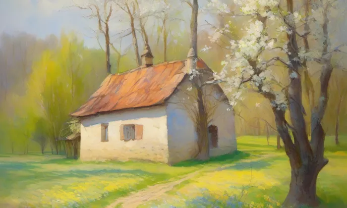 Kostel Nejsvětější Trojice (Obrubce) – spring