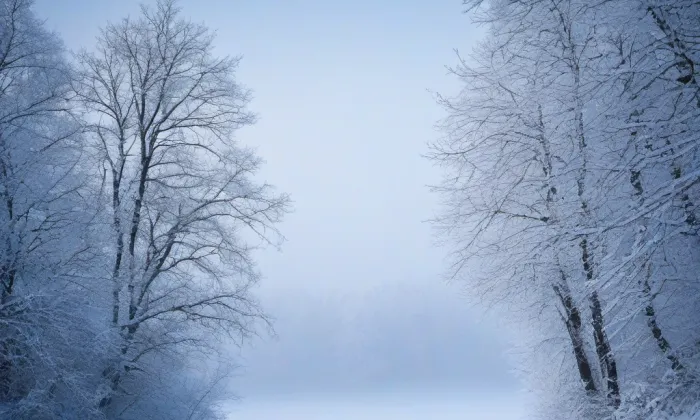 Kostel Nejsvětější Trojice (Obrubce) – winter