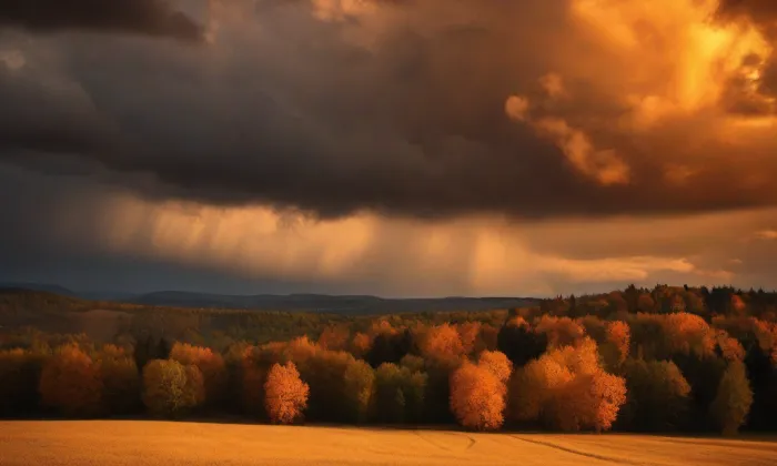 Kostel Nejsvětější Trojice (Rakovník II) – autumn
