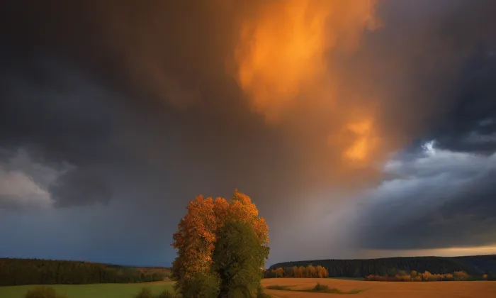 kostel Neposkvrněného početí Panny Marie (Trnitá) – autumn