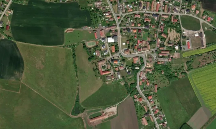 Kostel Panny Marie (Osice) – letecký pohled