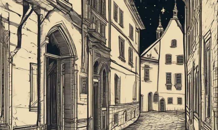Kostel Panny Marie Andělské na Hradčanech – noc