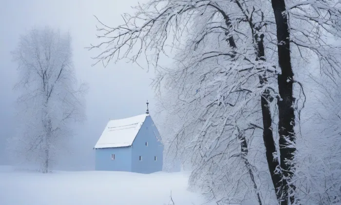 kostel Panny Marie Bolestné (Žulová) – winter