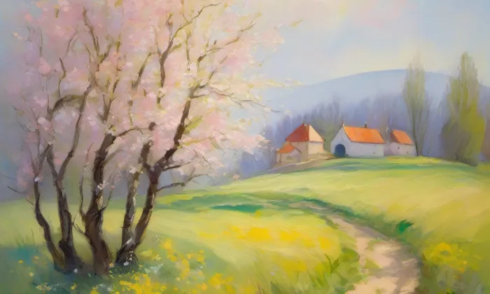 Kostel Panny Marie Bolestné v Mariánských Radčicích – spring