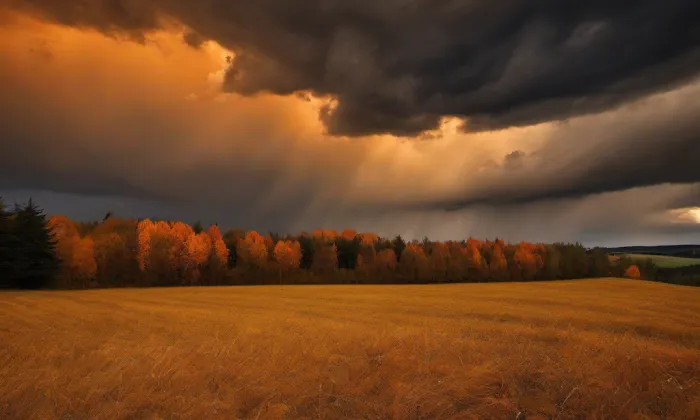 Kostel Panny Marie Královny míru – autumn