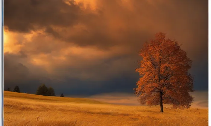 Kostel Panny Marie Sedmibolestné (Skřečoň) – autumn