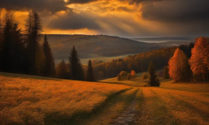 Kostel Povýšení svatého Kříže (Lanžhot) – autumn