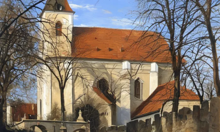kostel Povýšení svatého Kříže (Prace) – historical
