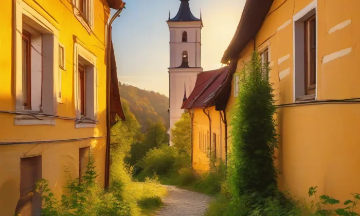 kostel Povýšení svatého Kříže (Třebosice) – summer