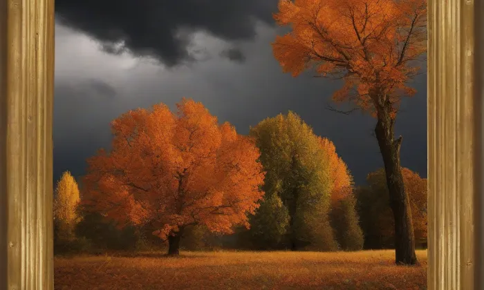 Kostel Povýšení svatého Kříže (Vrbno) – autumn