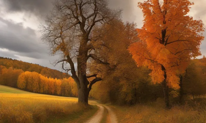 Kostel Povýšení svatého Kříže v Děčíně – autumn