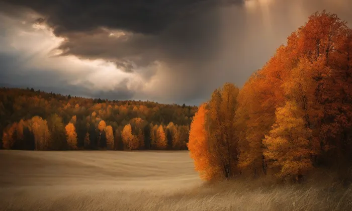 Kostel Proměnění Páně (Pacelice) – autumn