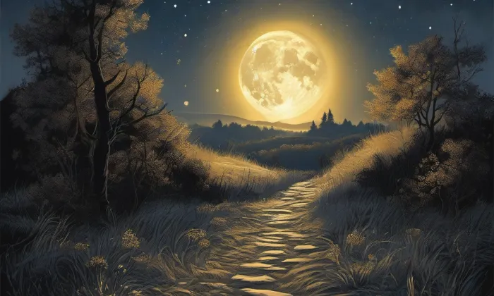 Kostel Proměnění Páně (Pacelice) – noc