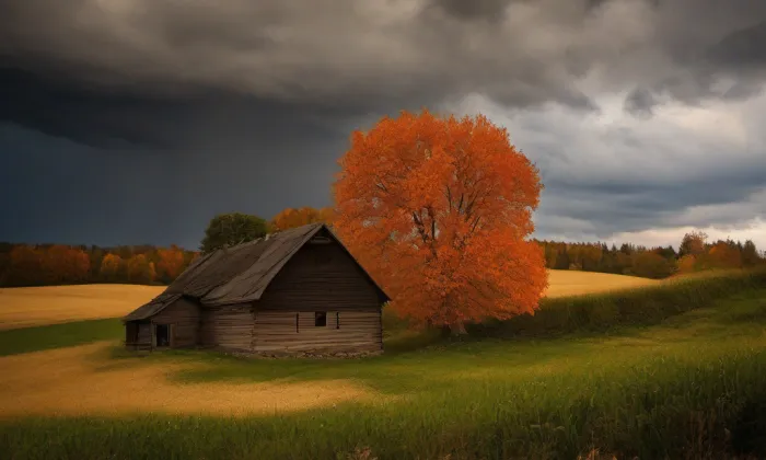 Kostel Seslání Ducha svatého (Český Dub IV) – autumn