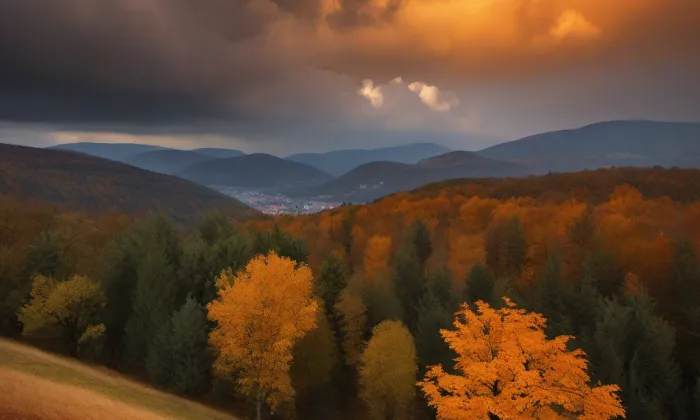 kostel Stětí svatého Jana Křtitele (Týnec nad Labem) – autumn