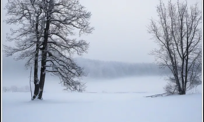kostel Stětí svatého Jana Křtitele (Týnec nad Labem) – winter