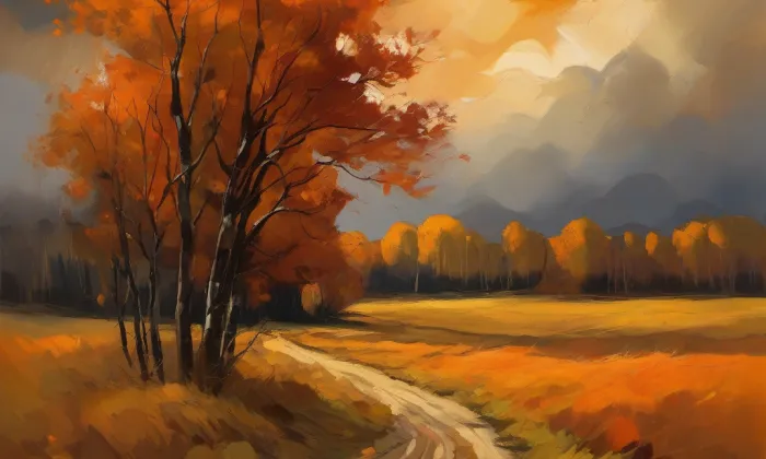 kostel sv. Jiří (Nemanice) – autumn