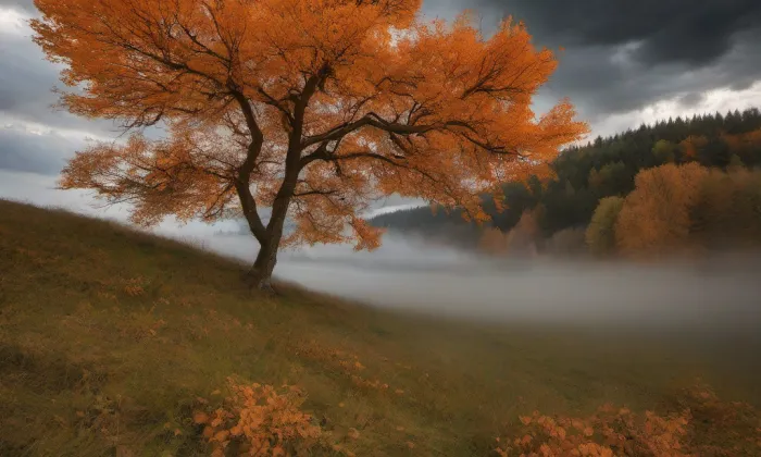 kostel sv. Vavřince – autumn