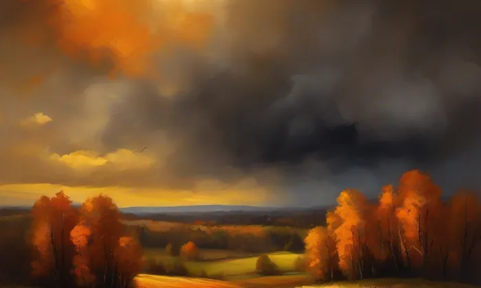 kostel svaté Alžběty Durynské (Vnorovy) – autumn