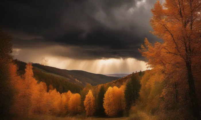 kostel svaté Alžběty Uherské ve Cvikově – autumn