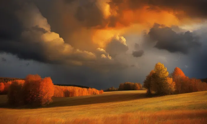kostel svaté Anny (Bezděkov) – autumn