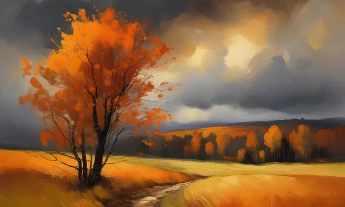 Kostel svaté Anny (Hoštejn) – autumn