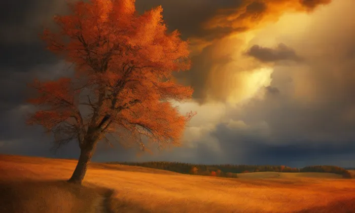 Kostel svaté Anny (Město) – autumn