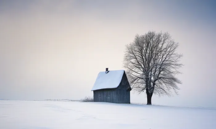 Kostel svaté Anny (Skalice u České Lípy) – winter