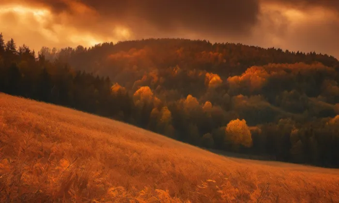 Kostel svaté Barbory (Šakvice) – autumn