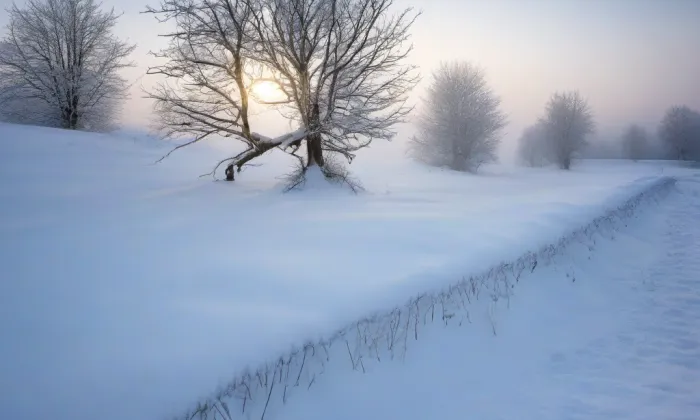kostel svaté Barbory (Batelov) – winter