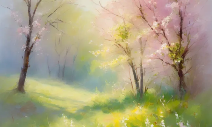 Kostel svaté Kateřiny (Libá) – spring
