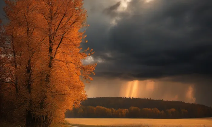 Kostel svaté Kateřiny (Medvědice) – autumn